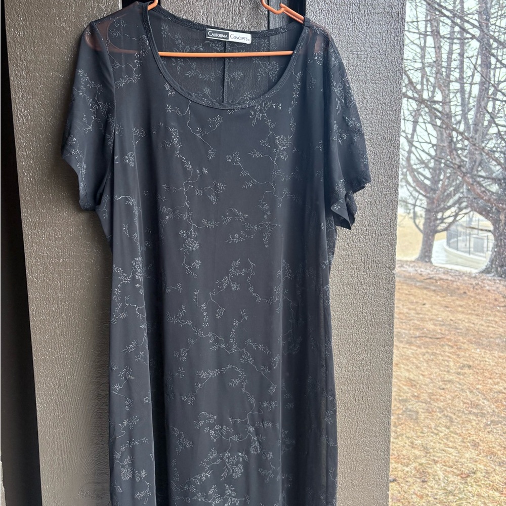 Black Floral Dress